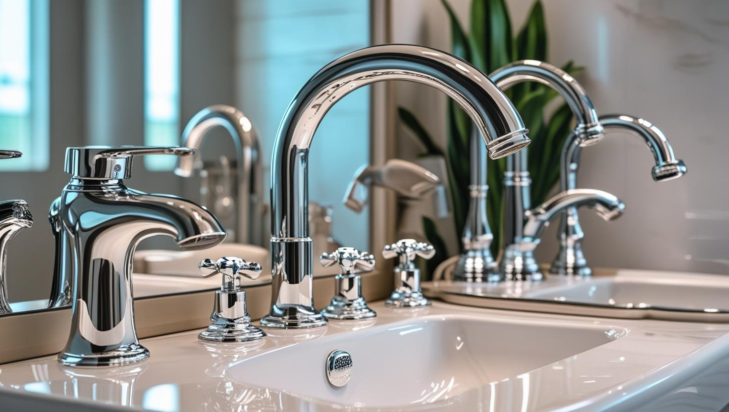 Chrome Plated Bathroom Faucets